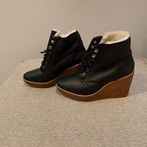 Black leather boots. Brand new!